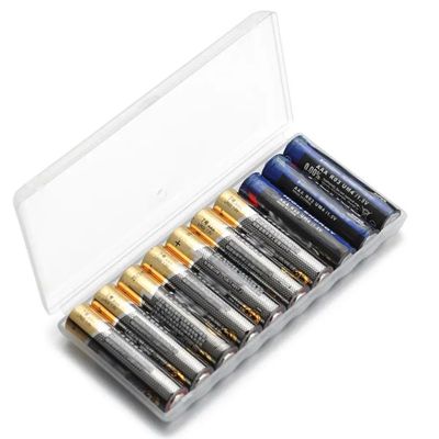 For AAA/AA/18650 10 Slots Battery Storage Box Battery Contai