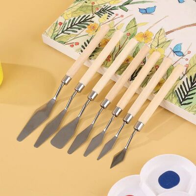 Paint Oil Painting Scraper Stainless Steel Flat Point Paint