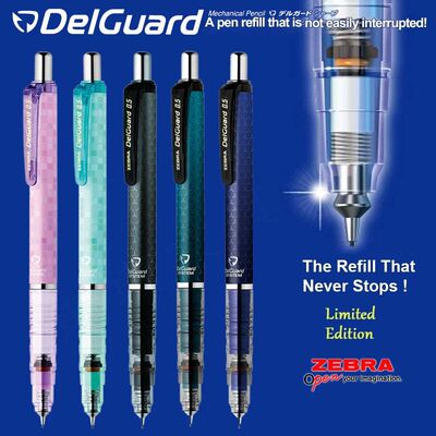1PCS Zebra Ma85 DelGuard Mechanical Pencil 0.5mm 0.3mm 0.7mm