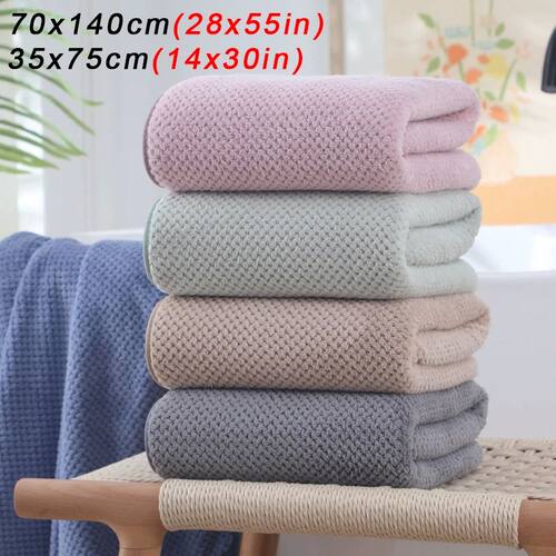 High quality thicken Coral velvet bath towel Soft Quick Abso