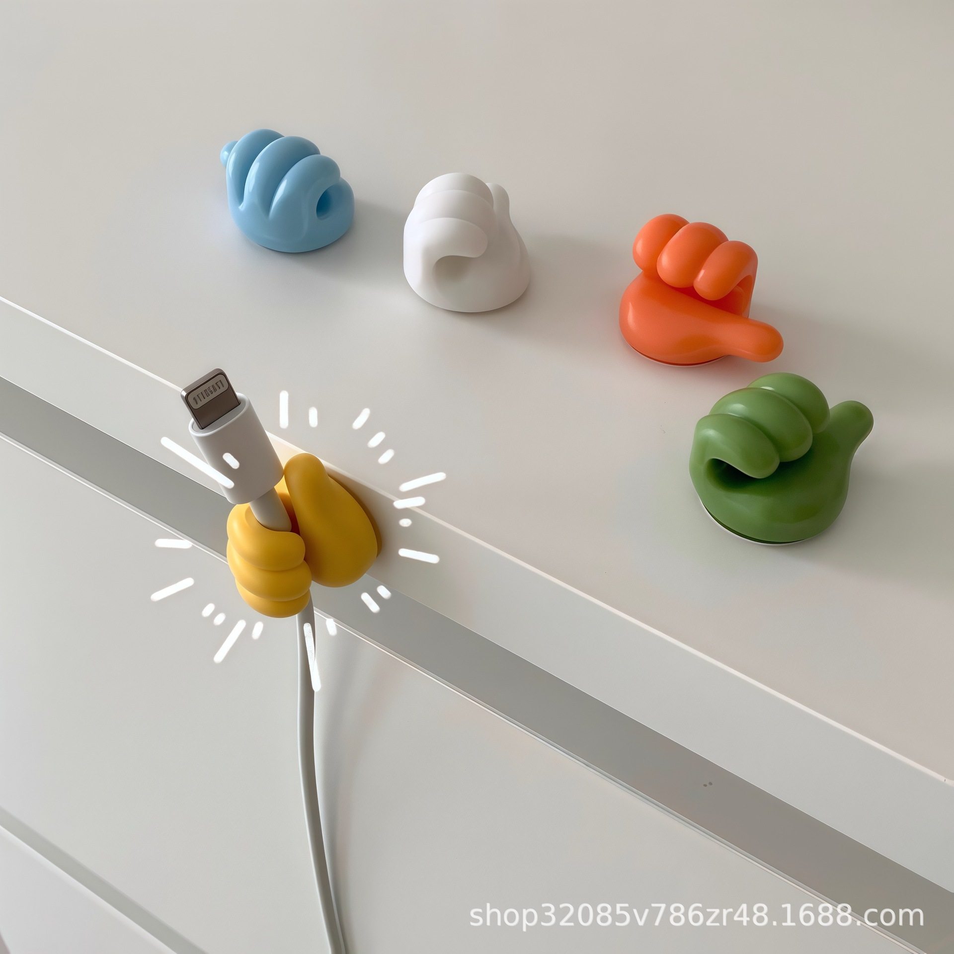 Hook, wire organizer, data cable, little finger hook