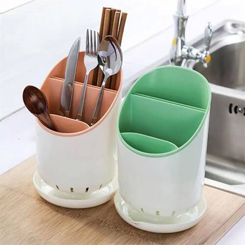 Cutlery Storage Holder Plastic Drainer Drain Containers Dryi