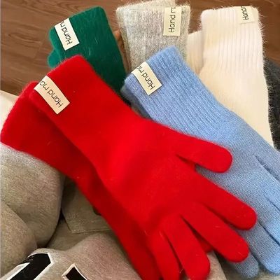 Women's Thermal Split-Finger Gloves - Thick Winter Gloves wi