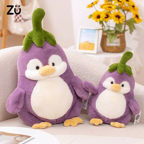 25-60cm Creative Purple Penguin Plushie Cute Penguin Cosplay