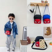 儿童背包男童韩版 潮男孩斜挎包可爱卡通小包包时尚 小孩户外小背包