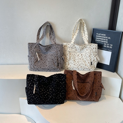 2025秋新款女包大容量托特包通勤上班百搭单肩包大学生上课手提包