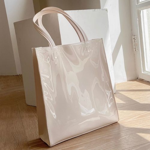 夏天大容量透明果冻女洋气手提包