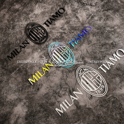 我爱AC米兰红黑时尚汽车贴纸恰尔汗奥卢伊布凯西苏索雷比奇莱奥