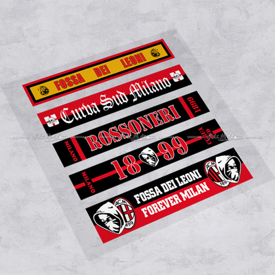 意甲米兰防水反光汽车贴纸
