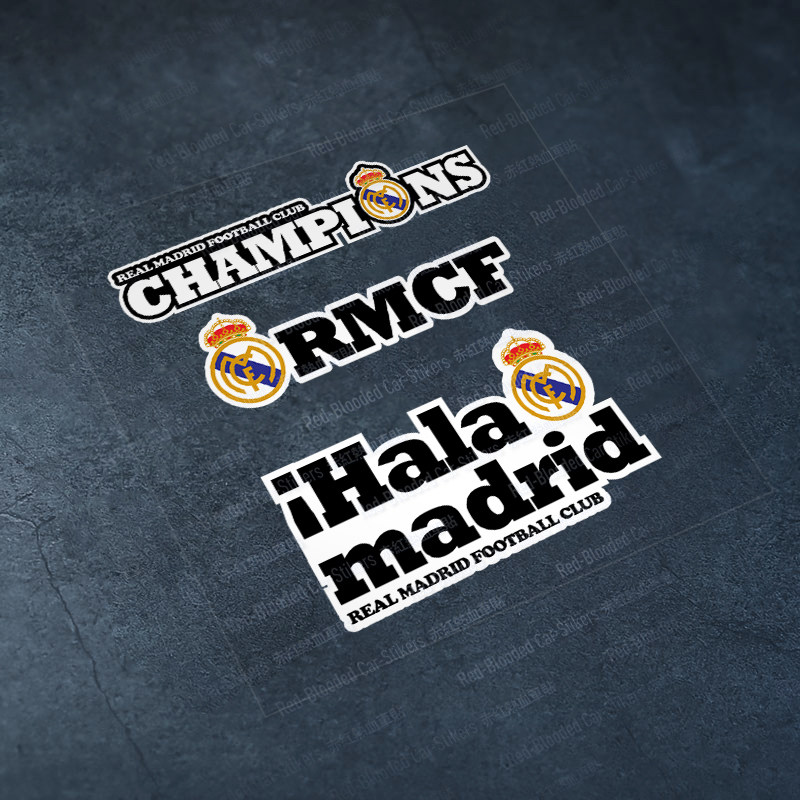 皇马电动车摩托汽车贴纸油箱盖车窗挡风玻璃平板电脑防水反光贴画