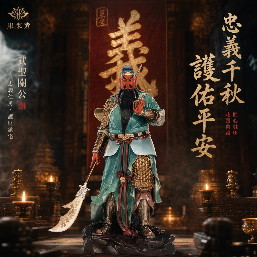 东来紫武财神佛像招财供奉纯铜关公神像铜像财神爷店铺关帝圣君