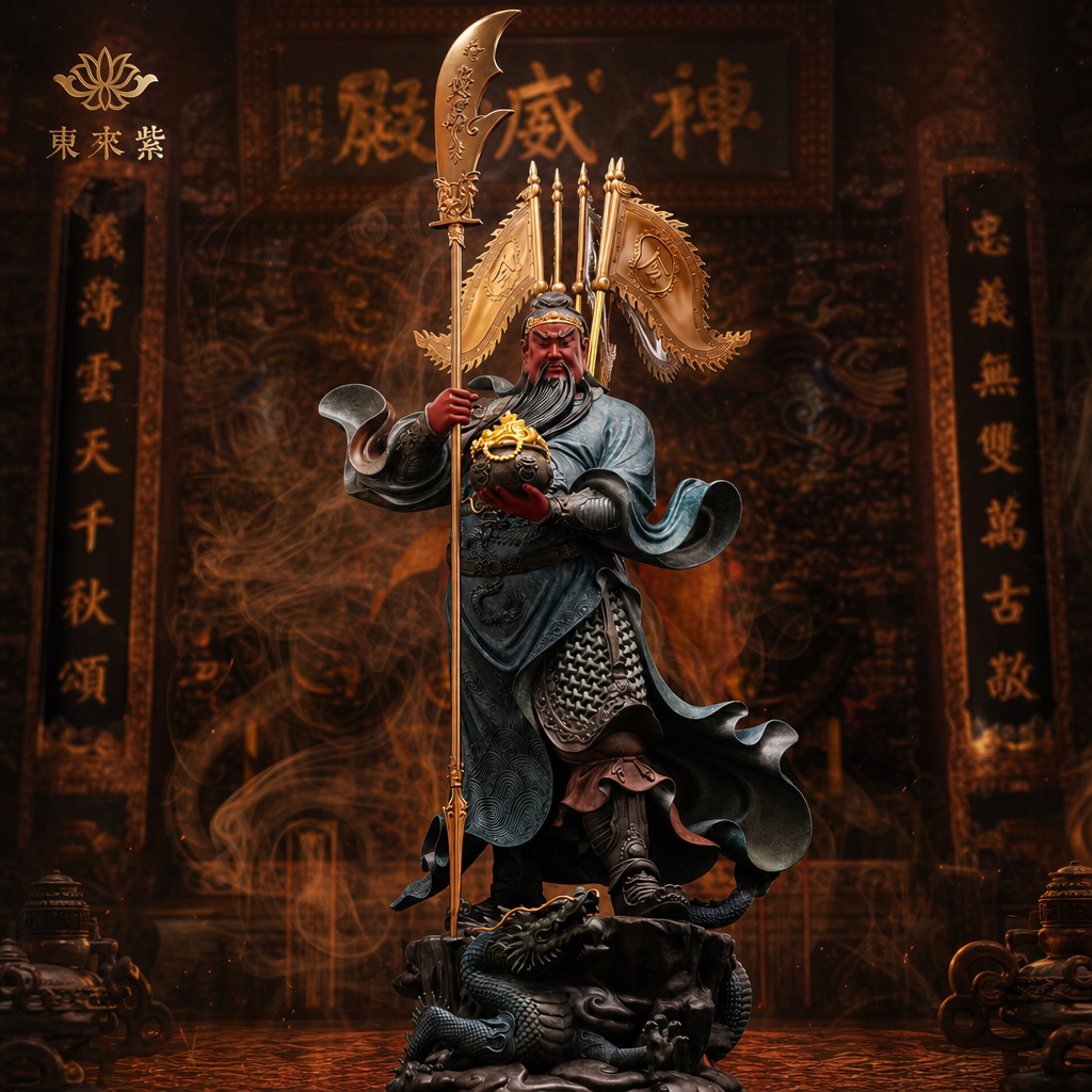 东来紫武财神佛像招财供奉纯铜关公神像铜像财神爷店铺关帝圣君