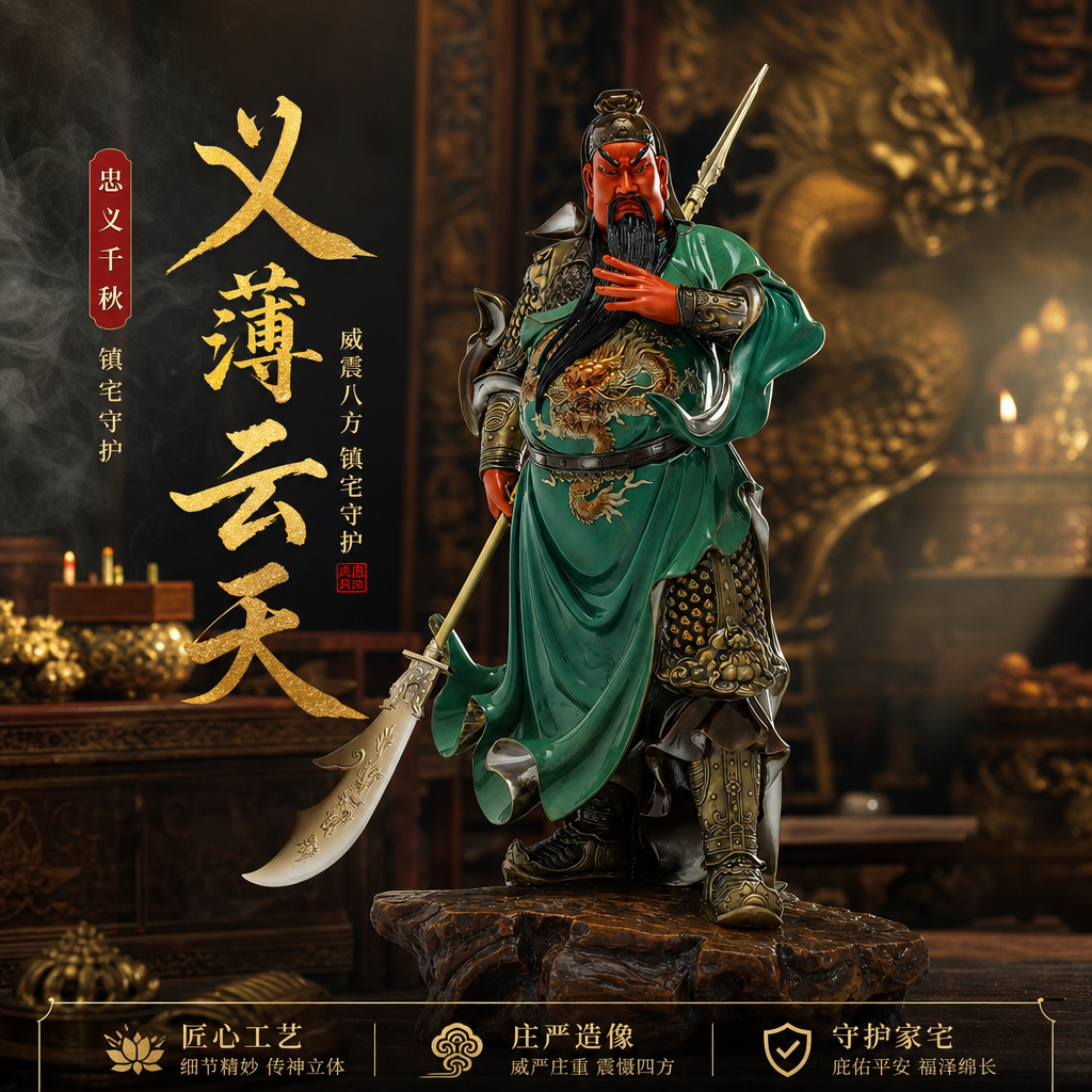 东来紫武财神佛像招财供奉纯铜关公神像铜像财神爷店铺关帝圣君