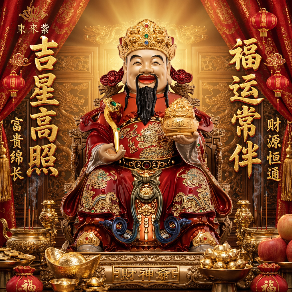 东来紫文财神佛像招财供奉神像纯铜范蠡铜像比干财神爷店铺家用