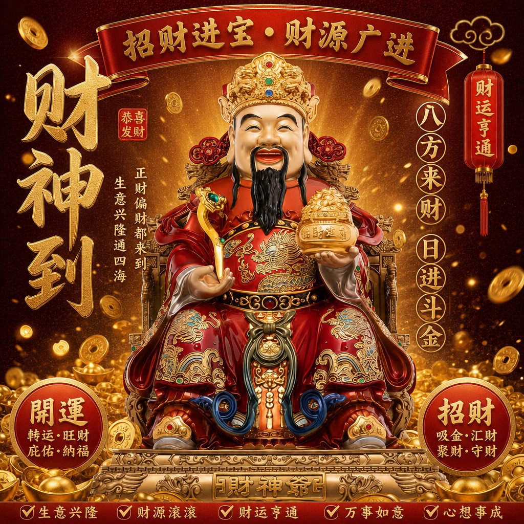 东来紫文财神佛像招财供奉神像纯铜范蠡铜像比干财神爷店铺家用