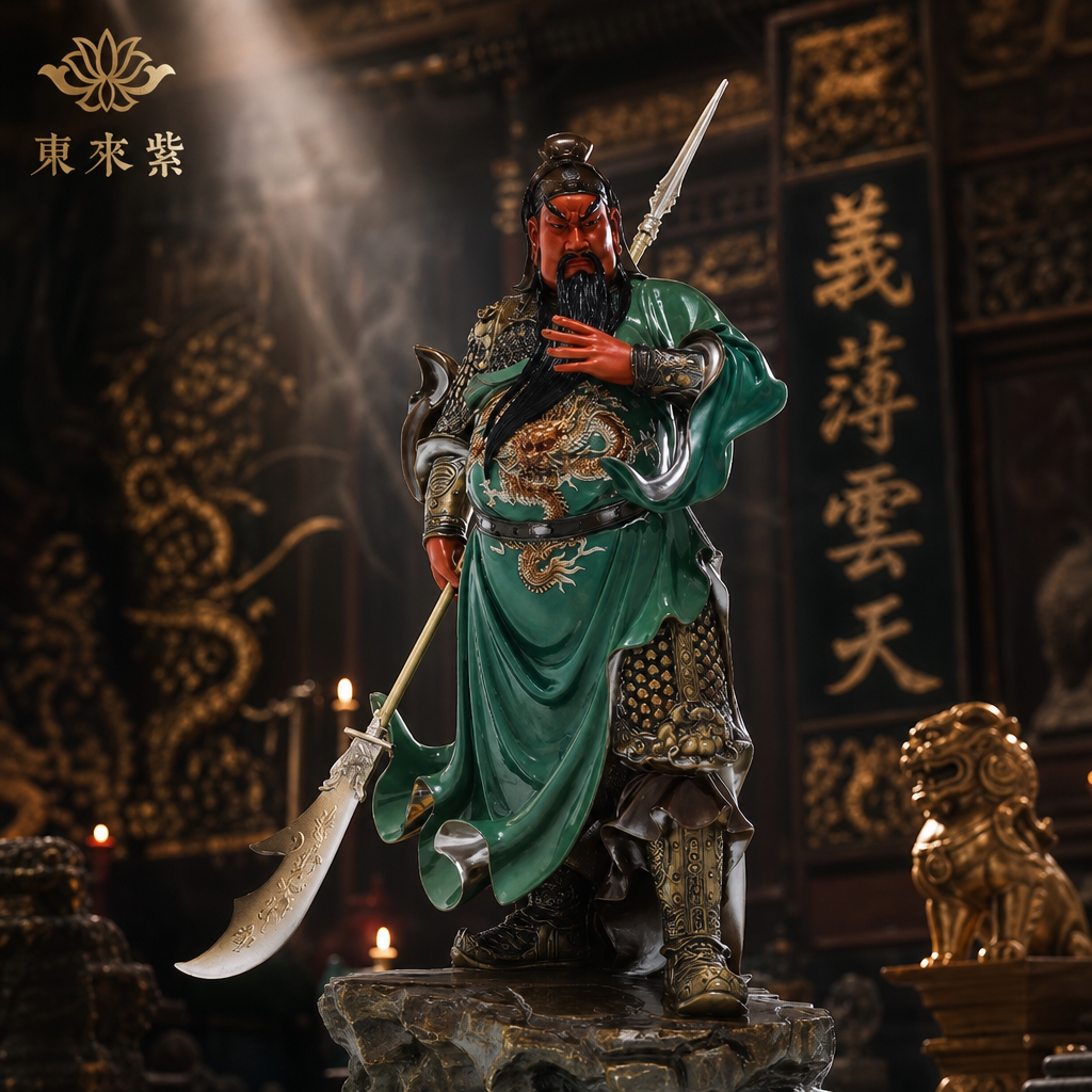 东来紫武财神佛像招财供奉纯铜关公神像铜像财神爷店铺关帝圣君