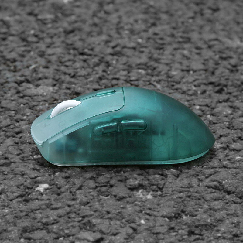 WAIZOWL BGGAMING OGM PRO 무선 투명 게임 잉크 아이스 컬러 게임 인체 공학적 마우스