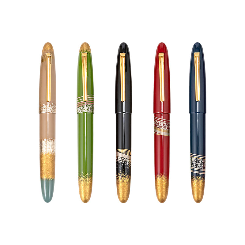 日本TACCIA生漆风绘画像钢笔18K