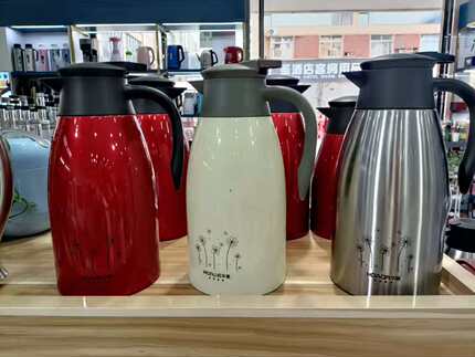 正品华象真空保温壶咖啡壶不锈钢礼品壶1.5L/2L包邮会议倒水壶