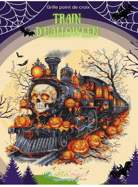 法国DMC十字绣套件卡通 A1339万圣节南瓜列车 28CT 简单 印花