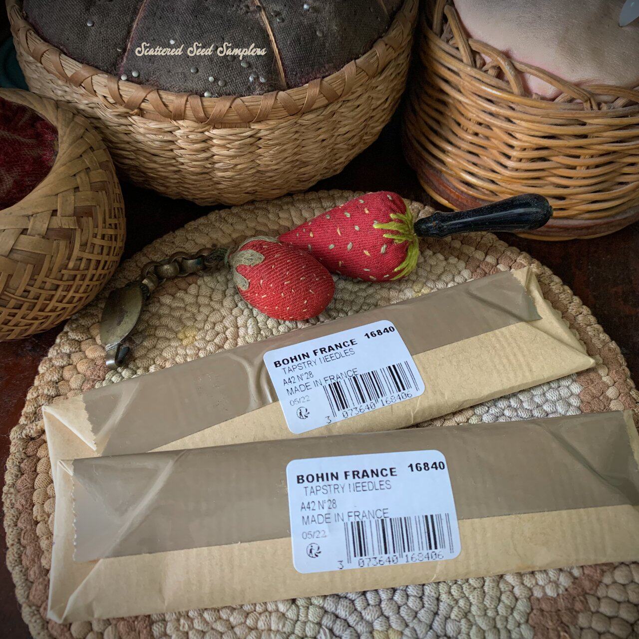 法国Bohin十字绣针 BH针 法针工具刺绣针手工针大眼针 大包分装