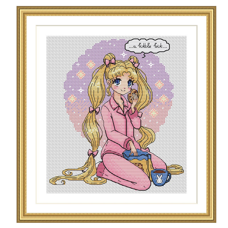 十字绣套件 正品DMC绣线配置  A800美少女战士7  14CT印花