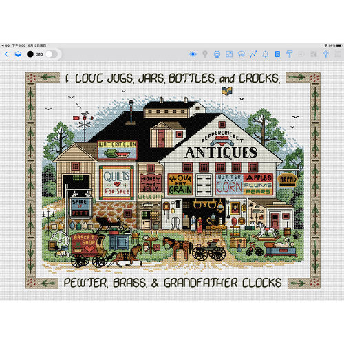 法国DMC十字绣套件卡通人物 A1080乡村农场 28CT 装饰画新款