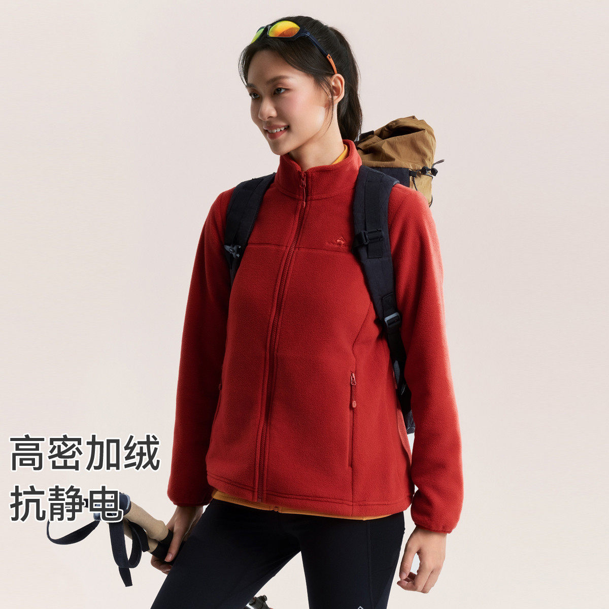 拓路者300g摇粒绒户外徒步抓绒衣