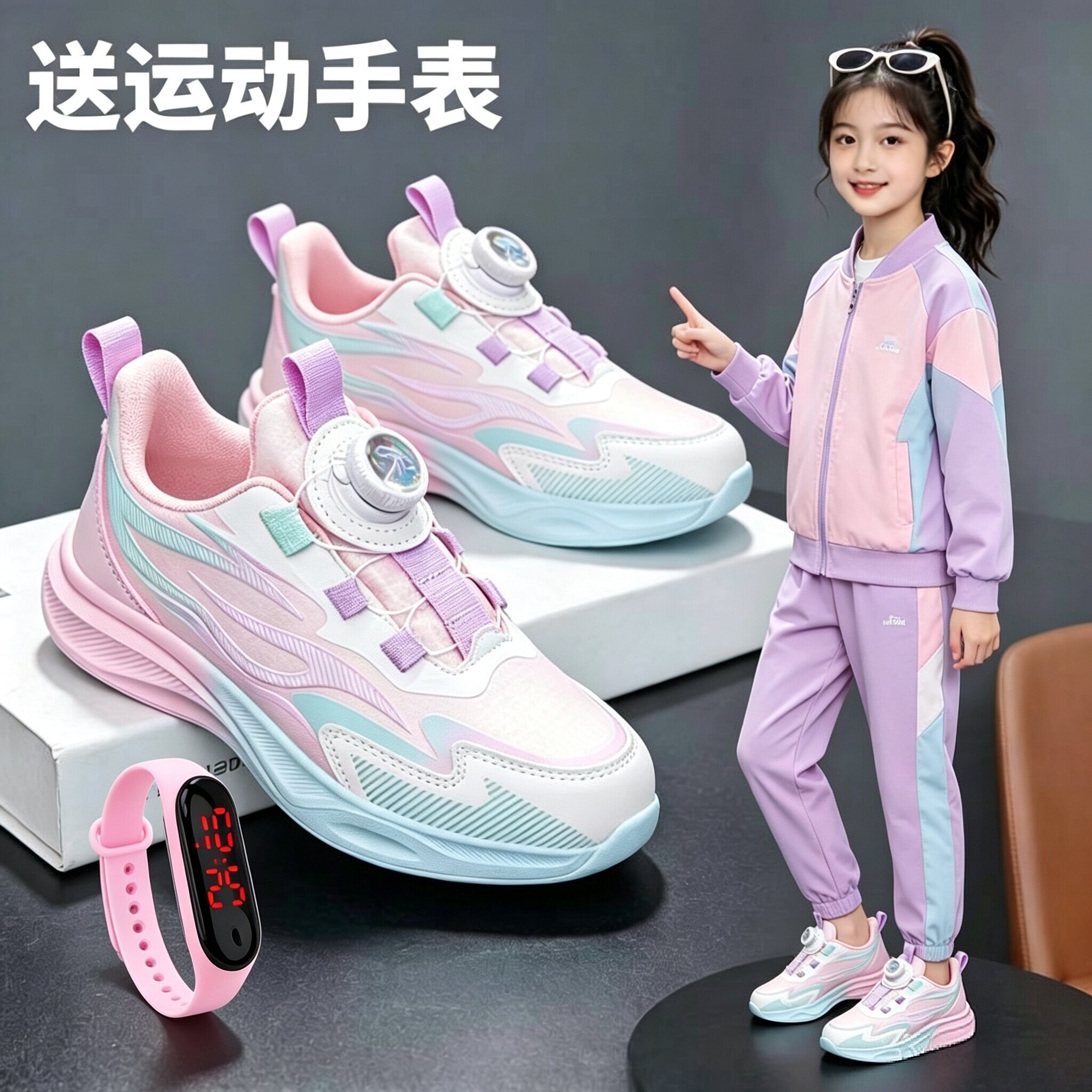 女童鞋子春秋季2026新款小女孩										