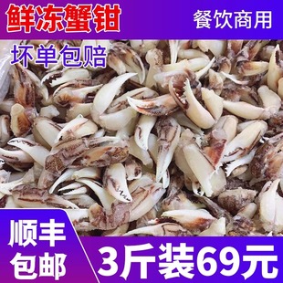 费 免邮 酒店海鲜食材蟹脚醉蟹钳原料水产蟹足蟹爪3斤 冷冻蟹钳鲜活