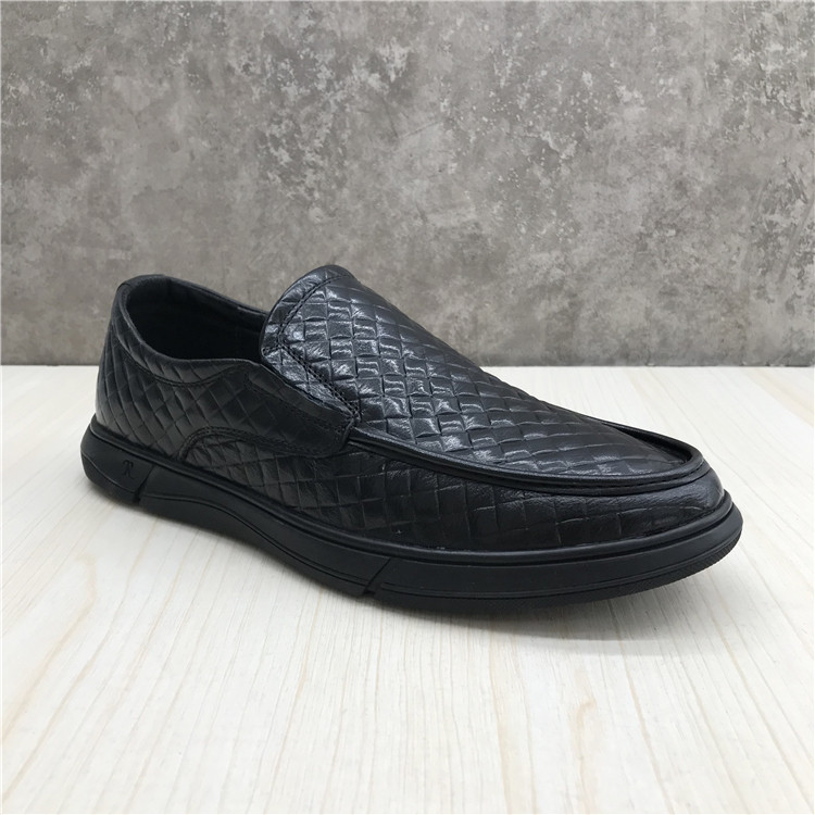 头层牛皮乐福鞋一脚蹬休闲皮鞋