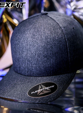 FLEXFIT DELTA 超轻薄透气棒球帽男士大头围大码鸭舌帽全封闭帽子