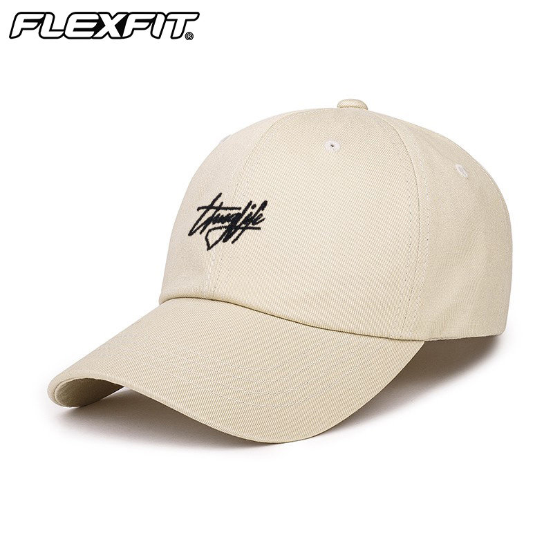 FLEXFIT 经典软顶鸭舌帽女ins潮牌棒球帽小头围浅顶帽子男夏季