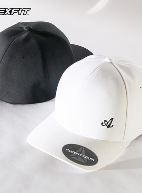 FLEXFIT DELTA 180 刺绣鸭舌帽ins棒球帽舒适透气帽子男女