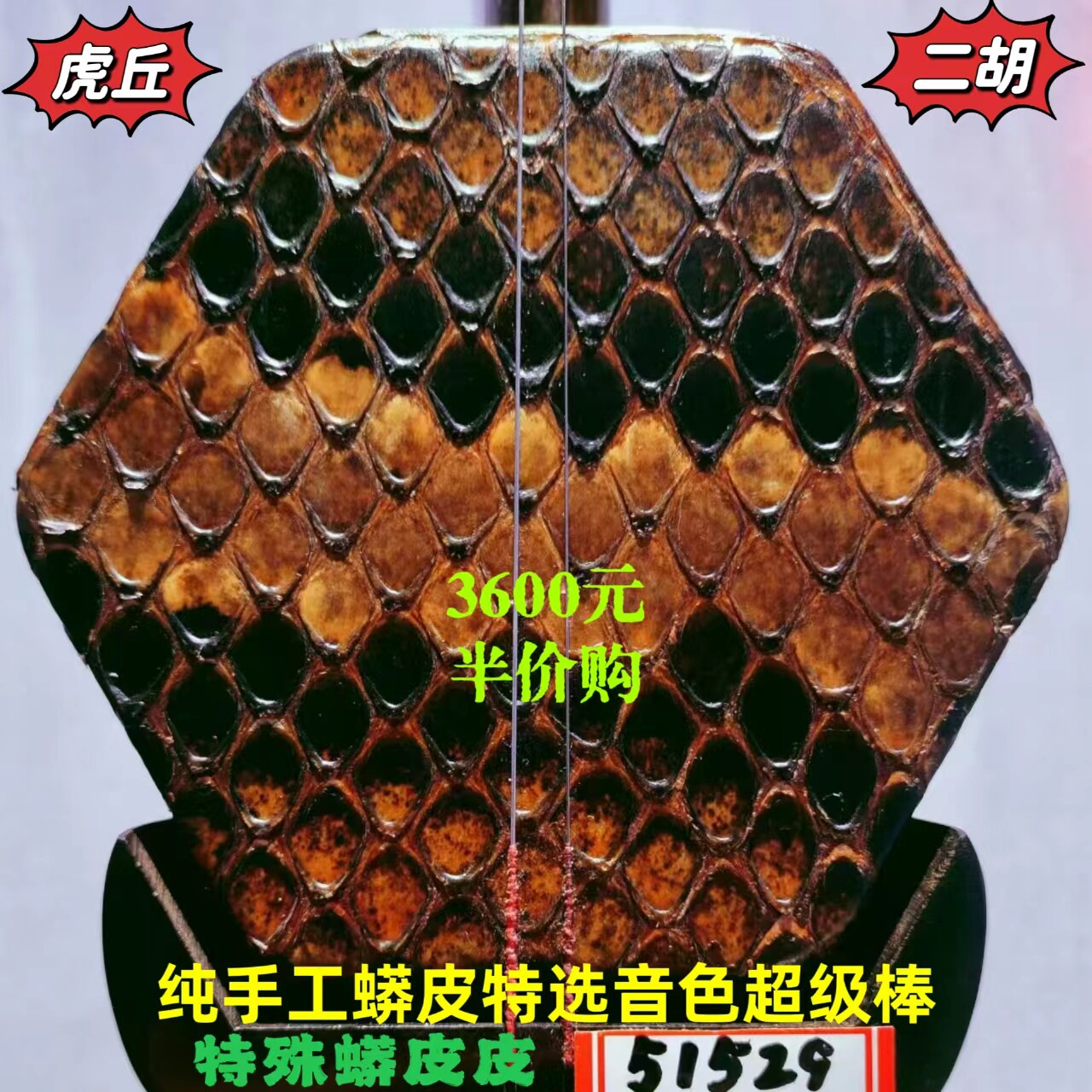 虎丘艺德传承明清料老红木二胡特殊皮升级版苏州乐器一厂宋飞鉴定