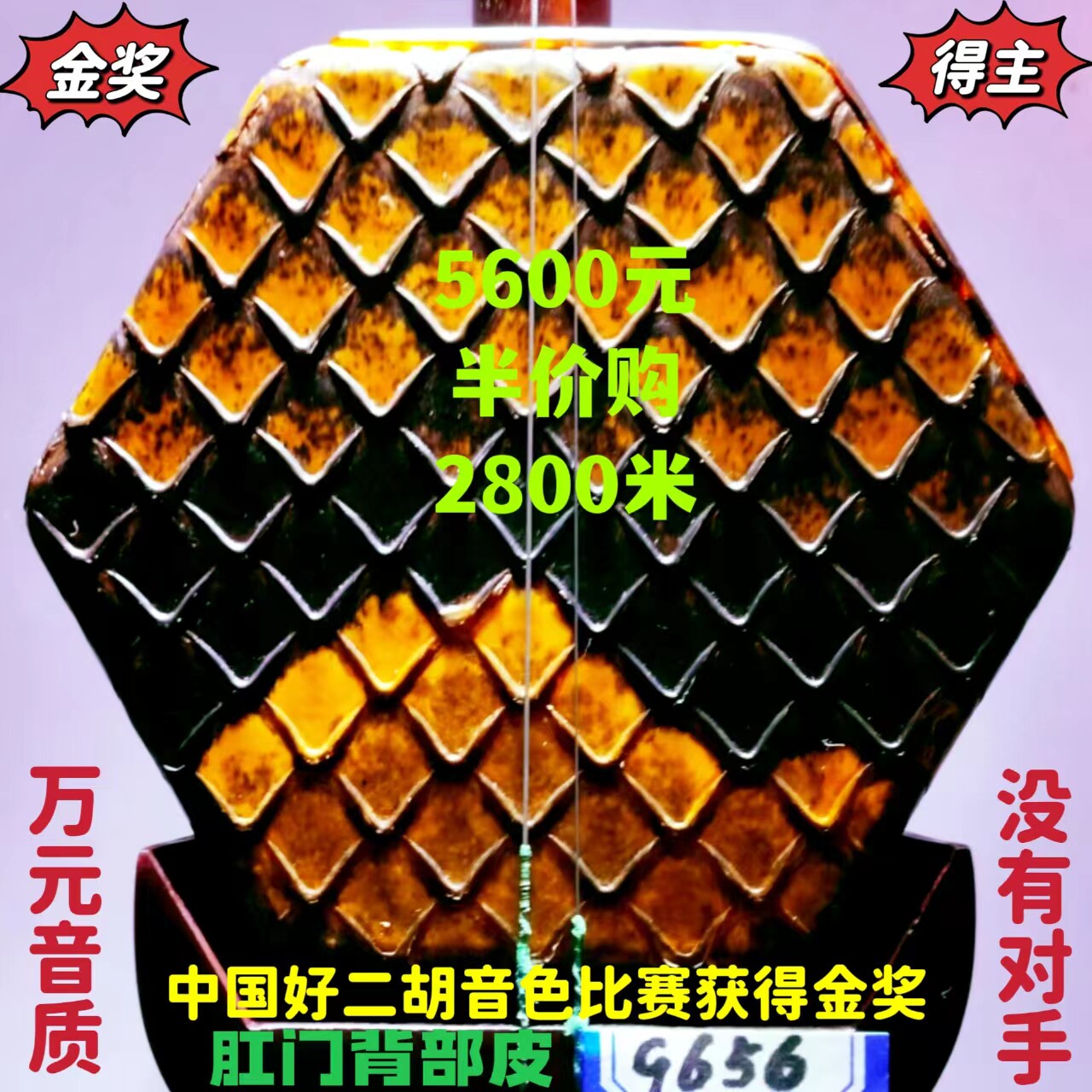 捡大漏〔全国获金奖〕韵声琴坊五星级小叶紫檀木料二胡考十级专用