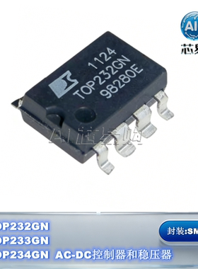 TOP232GN TOP233GN TOP234GN AC-DC控制器和稳压器 SMD-7P