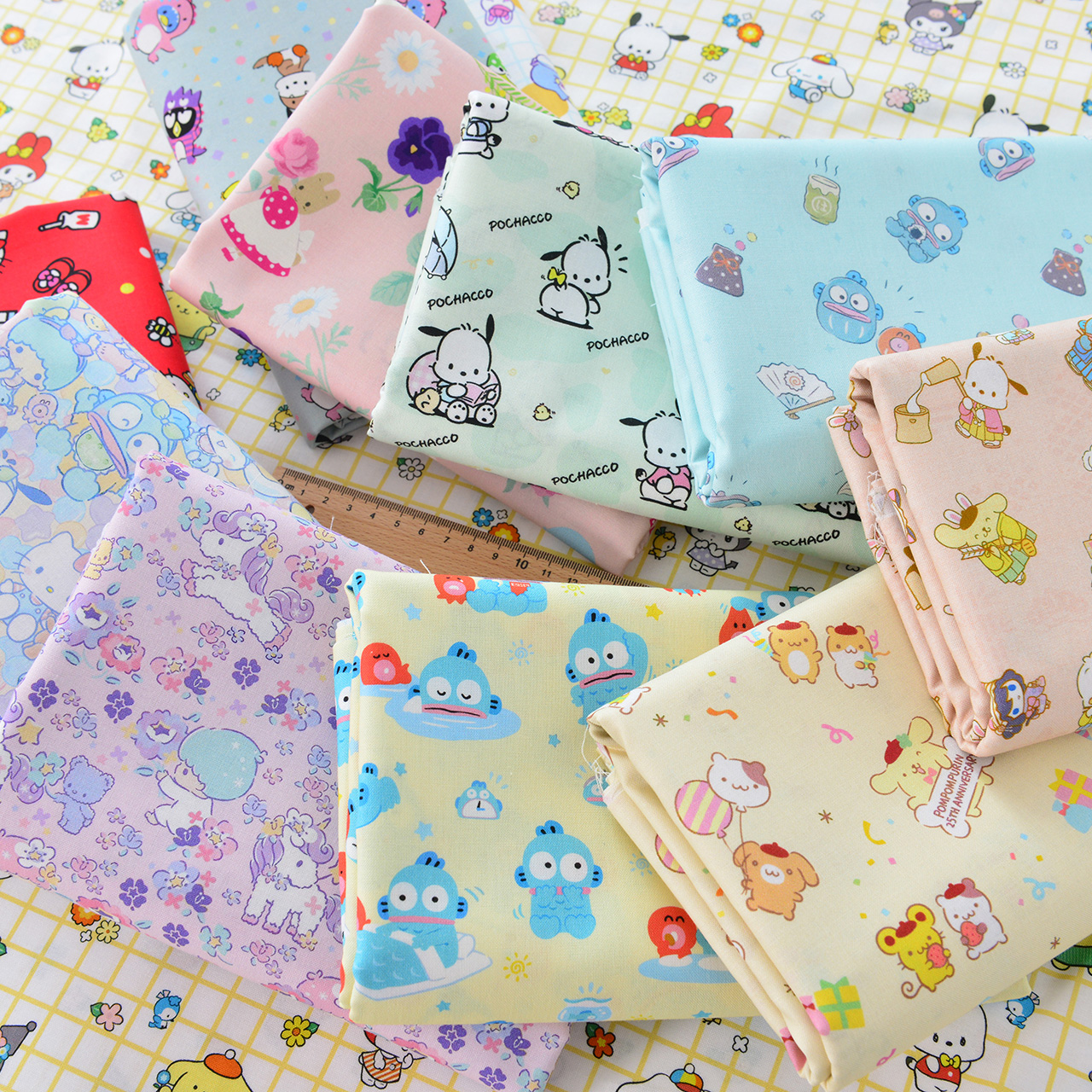 纯棉服装床品DIY手作布料Kitty