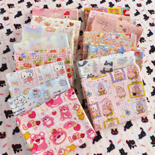 纯棉40支小熊卡通爱宠猫咪服饰面料手工作儿童服装裙子衬衣全棉布