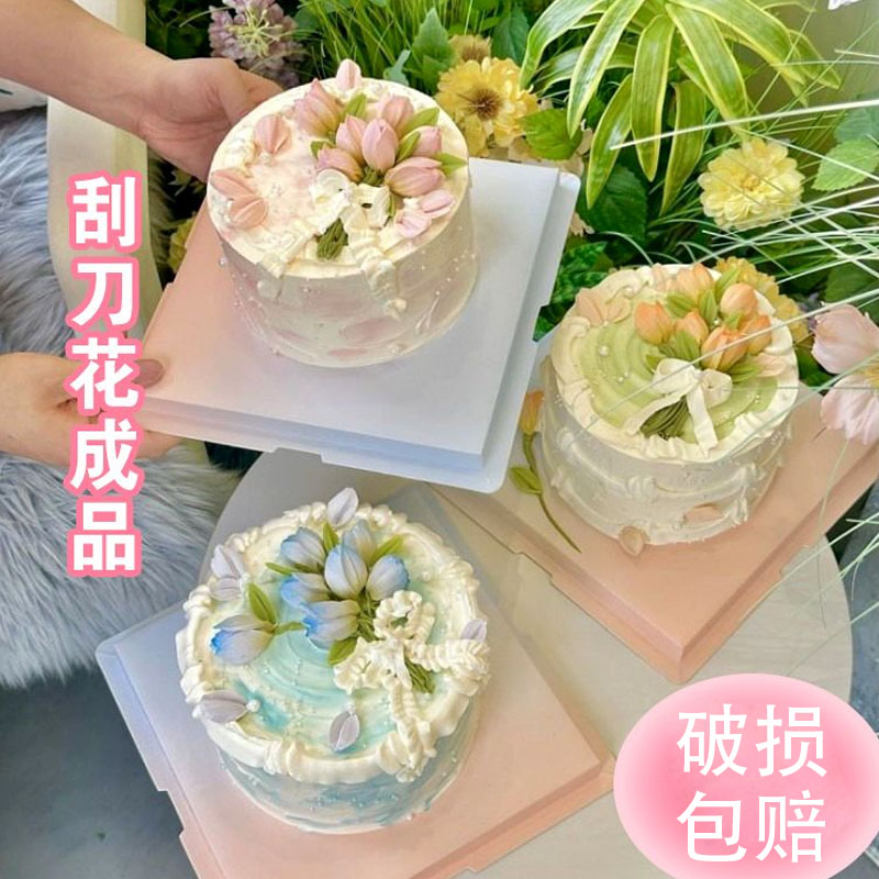 母亲节天使花朵蛋糕装饰摆件