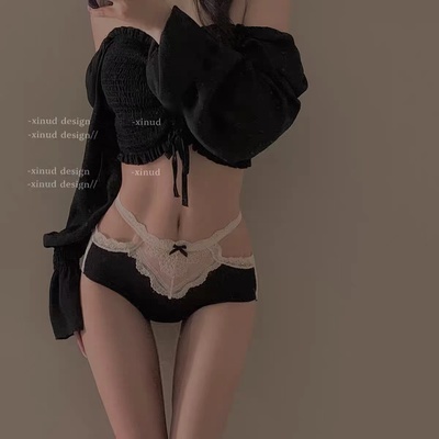 内裤女纯欲性感蕾丝花边镂空