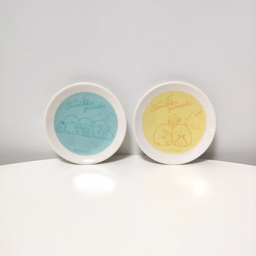 出口日单San-X角落生物陶瓷小碟子可爱卡通番茄酱碟家用蘸料圆碟