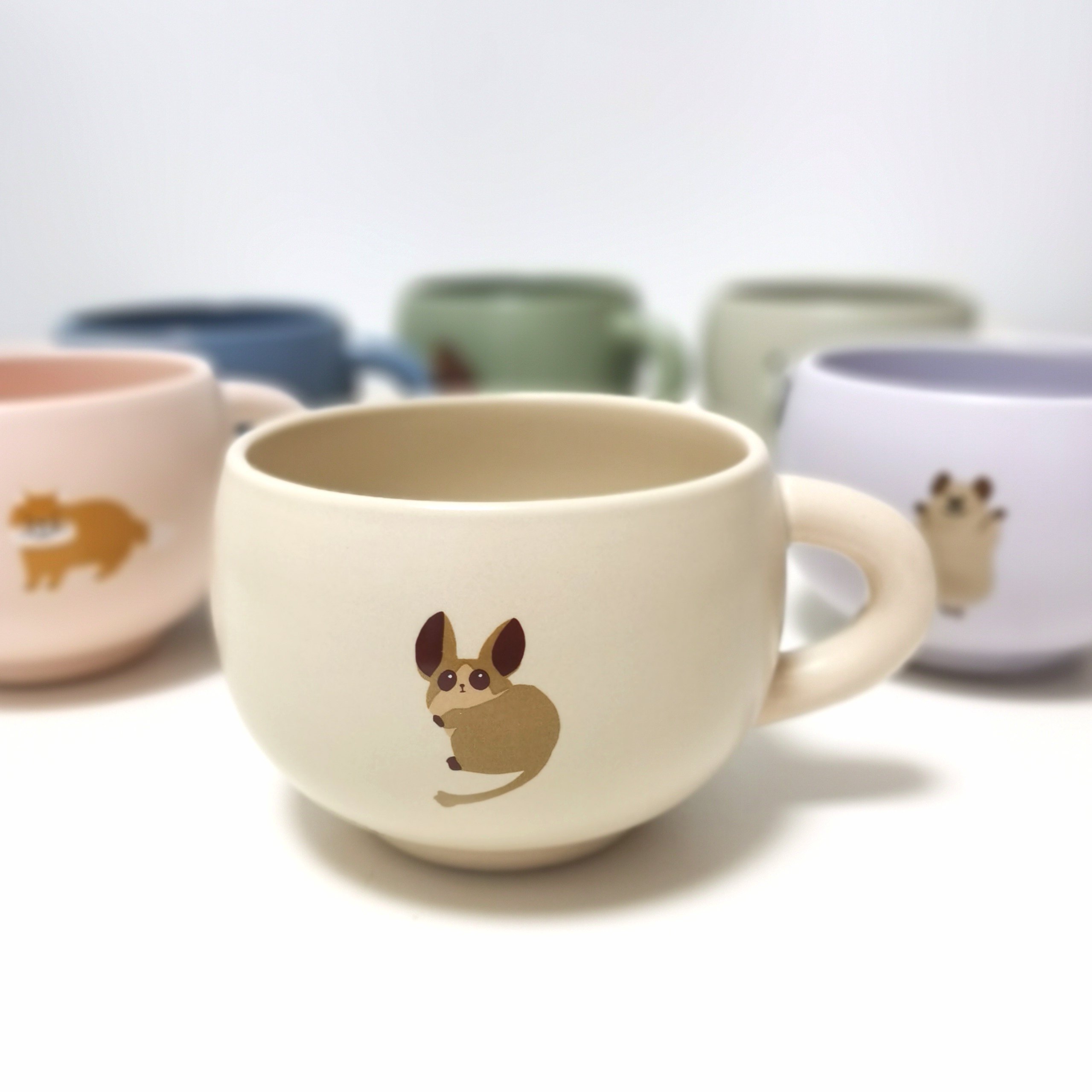 日单正品尾单陶瓷杯子马克杯早餐燕麦牛奶咖啡办公茶水杯治愈动物