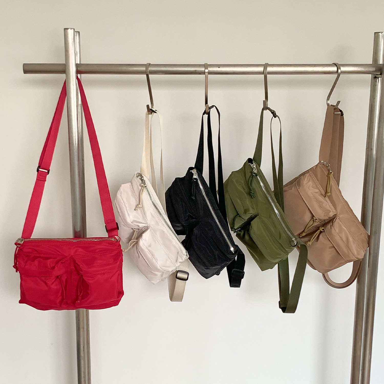 EMORRIN韩版小众设计多口袋轻便尼龙单肩斜挎包休闲百搭托特包,箱包皮具/热销女包/男包,单肩包,淘宝优惠券,粉丝福利购,淘宝优惠卷