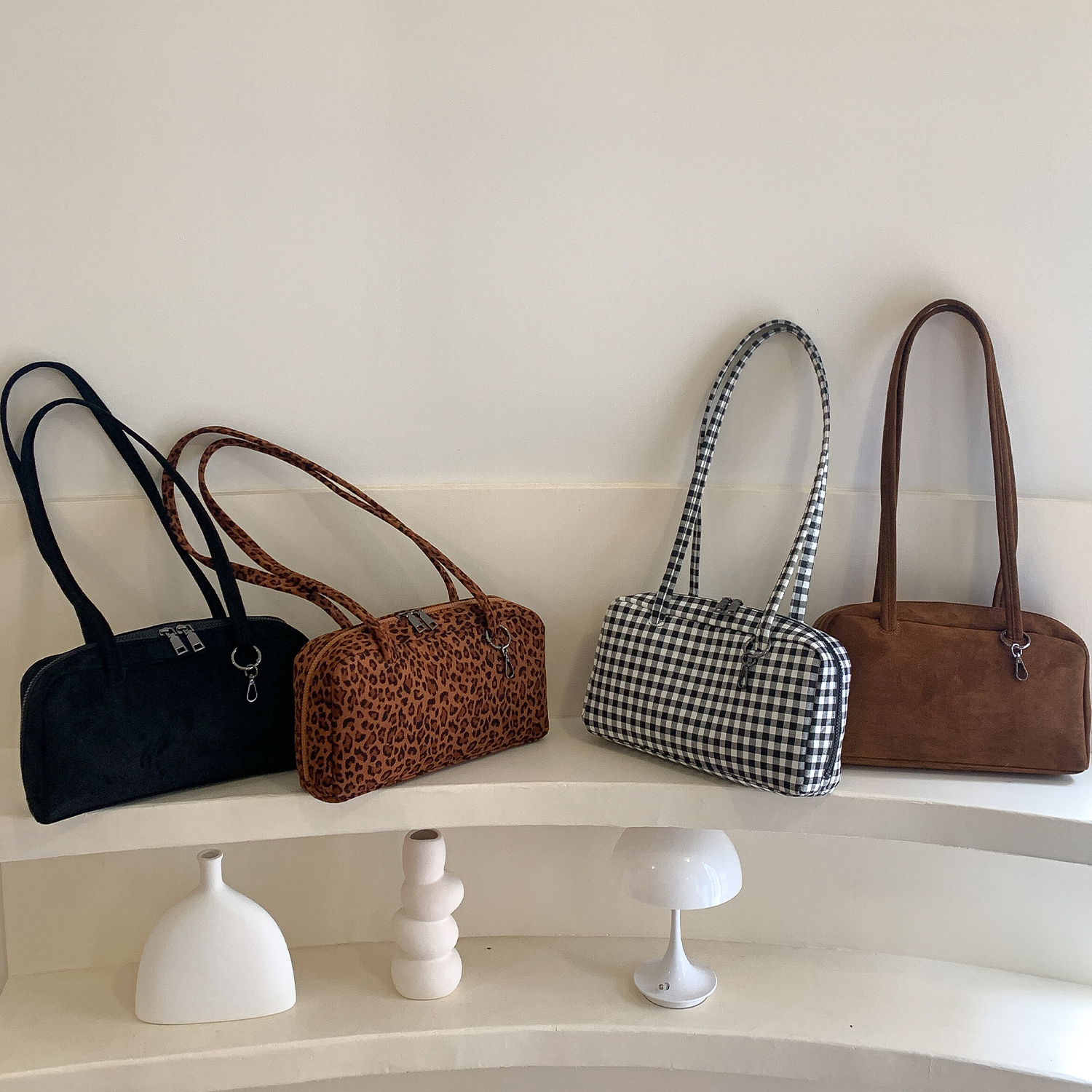 2025秋冬新款时尚百搭波士顿包女