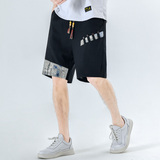 夏季宽松大码亚麻短裤男休闲裤抽绳风2025新款A266-1-K49-P35，男装牛仔裤，电商A266-1