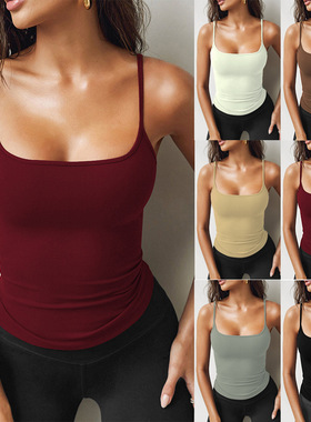 Women's sexy halter fashion base with a tight short tank top