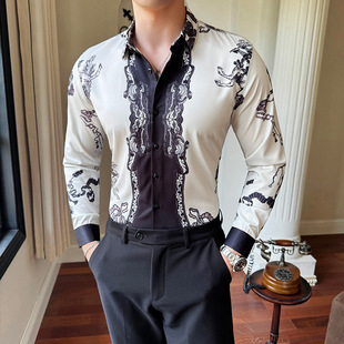 衬衫MenS ForMaL ShirtS Men Long SLeeve SLiM Fit CaSuaL Shirt