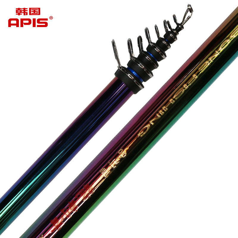 apis阿谱斯新款矶竿龙刺骨 3.6-6.3米方形全斜导环长节矶钓鱼竿