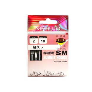 土肥富鱼钩日本陀螺牌SM特研竞技无刺袖钩正品鲫鱼钓针